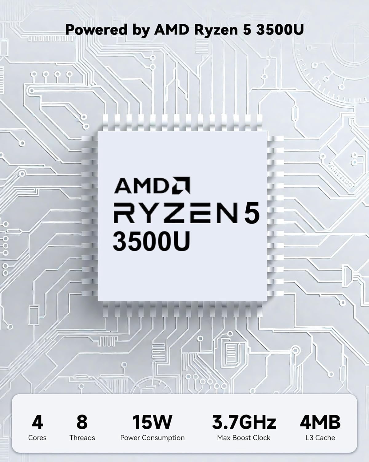 15.6" IPS FHD Laptop 16GB RAM 512GB SSD AMD Ryzen 5 (Beat i5-1135G7, 4 Cores Up to 3.7GHz) with 65W Type-C Fingerprint Backlit Keyboard BT5.2 Numpad RoseGold - Image 3