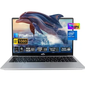 15.6 High-Performance Laptop, 3.4 GHz Intel N100 Processor, 8GB RAM, 512GB SSD, Windows 11, Lightweight student Notebook PC Computer for Work, Backlit Keyboard, Fingerprint, WiFi 6 (Silver) - Image 17