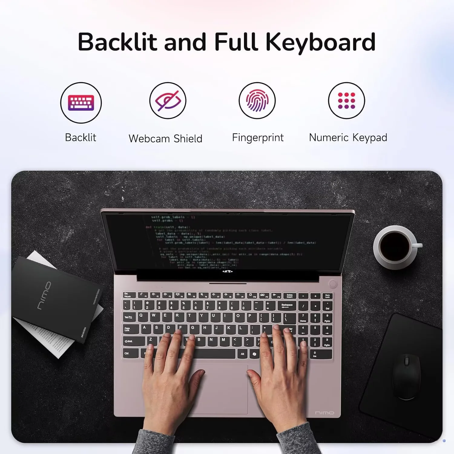 17.3" FHD IPS Business Laptop, 32GB RAM 1TB SSD, 12th Gen Intel Core i3-1215U (6-Cores Up to 4.4GHz Beat i5-1135G7), Type-C 65W PD Fast Charger, Win 11, Fingerprint Backlit Keyboard RoseGold - Image 14