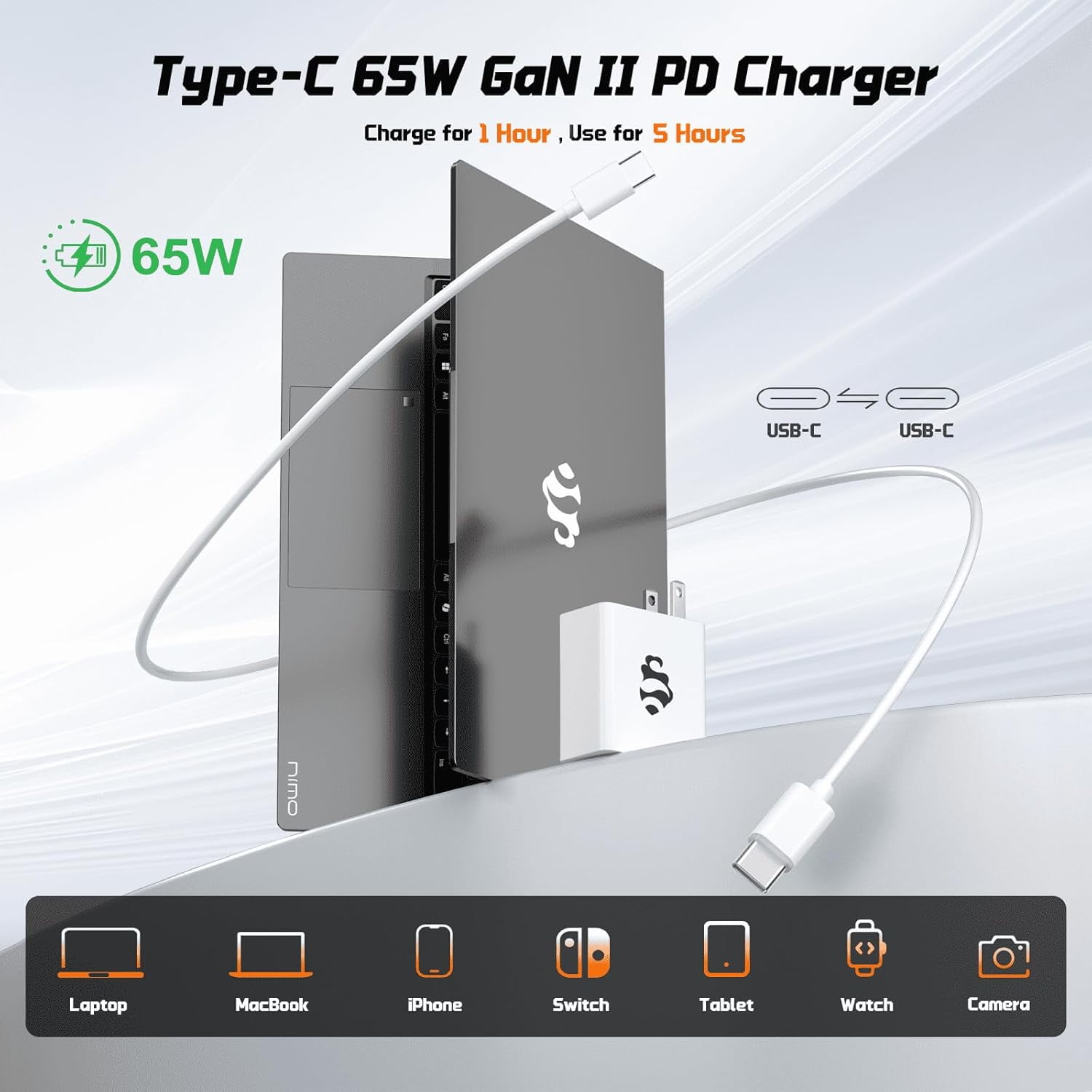 17.3" Ultra-thin Laptop Business Laptop Computer Windows 11 Intel Pentium 4 Cores N100 16GB RAM 1TB SSD Backlit Keyboard Fingerprint 65W Type-C - Image 9