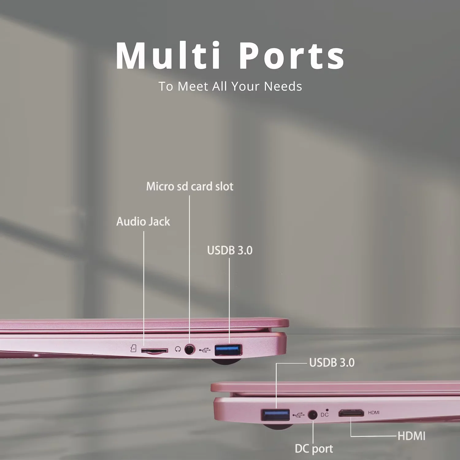 15.6" Pink Laptop, 2026 NEW IPS FHD Laptop, Office 2024, Windows11 Pro, Intel Core i3, 8GB RAM 256GB SSD, Backlit Keyboard Fingerprint Reader, Thin and Light notebook PC computer for Girls and Lady - Image 6