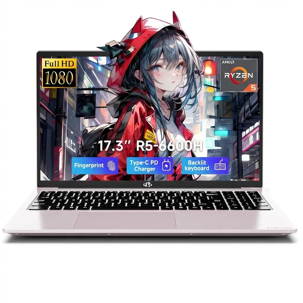15.6" Pink Laptop, 2026 NEW IPS FHD Laptop, Office 2024, Windows11 Pro, Intel Core i3, 8GB RAM 256GB SSD, Backlit Keyboard Fingerprint Reader, Thin and Light notebook PC computer for Girls and Lady - Image 10