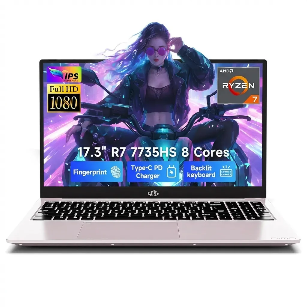 2026 New 15.6" FHD Student Laptop, Office 2024, Win11 Pro, 8GB RAM 256GB SSD, Intel Core i3 Processor, Backlit Keyboard, Fingerprint Reader, IPS USB3.0 Webcam WiFi5 for Study and Office Work, Pink - Image 8