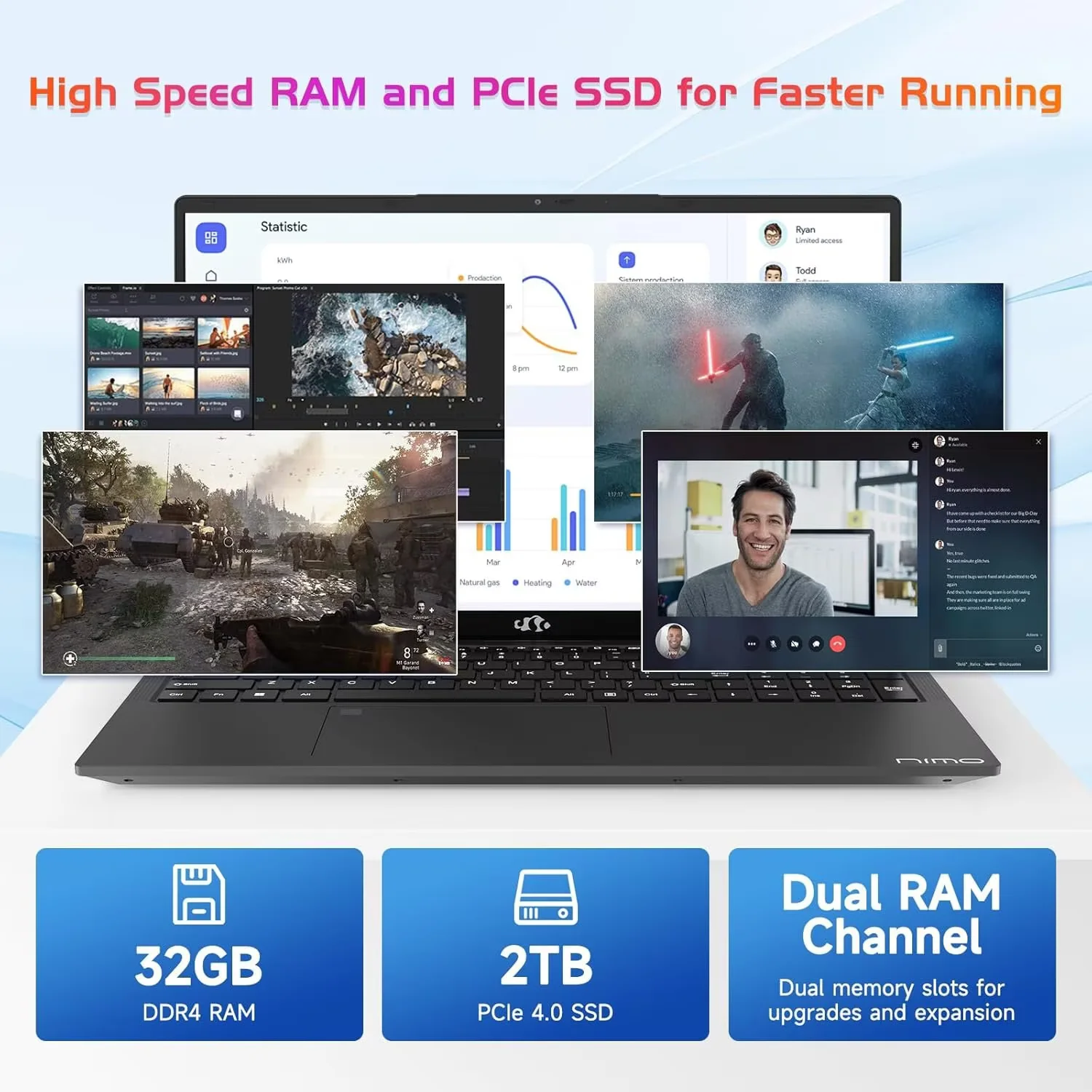 17.3" FHD IPS Business Laptop, 32GB RAM 2TB SSD, 12th Gen Intel Core i3-1215U (6-Cores Up to 4.4GHz Beat i5-1135G7), Type-C 65W PD Fast Charger, Win 11, Fingerprint Backlit Keyboard Wi-Fi 6 Gray - Image 2