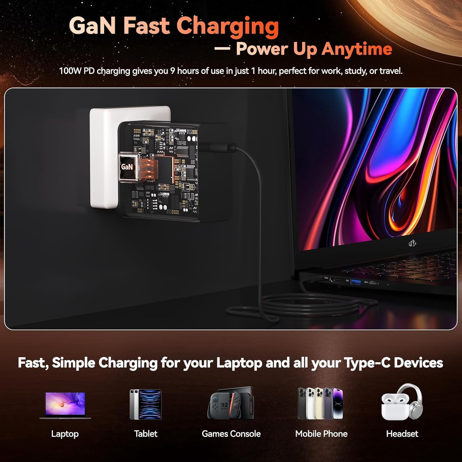 17.3" IPS FHD Gaming Laptop AMD Ryzen 7 7735HS 16GB DDR5 RAM 256GB SSD (Up to 4.75GHz, Beat i7-12650H) with AMD Radeon 680M Graphics 180° Viewing Dual-Fan Cooling - Image 4