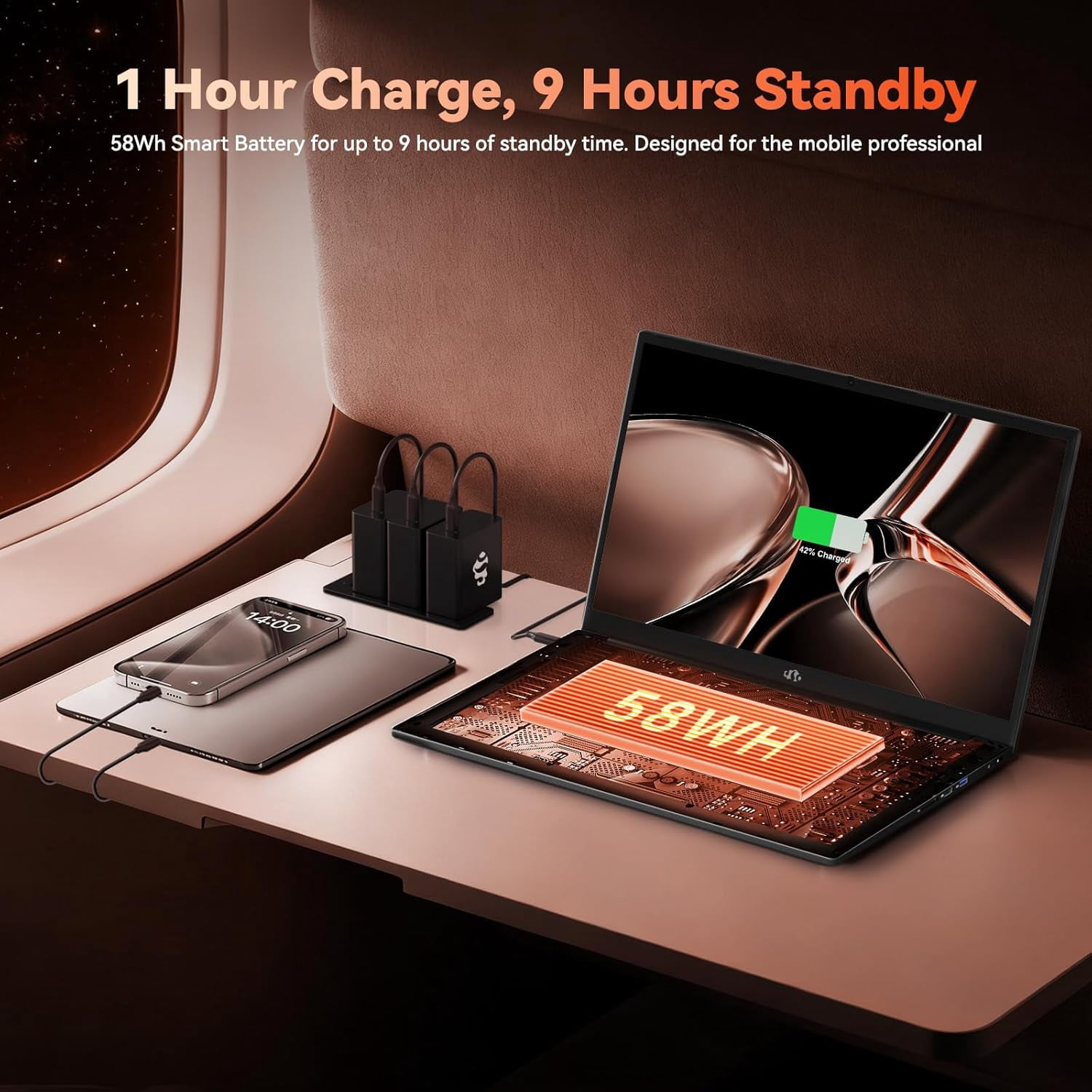 17.3" IPS FHD Gaming Laptop AMD Ryzen 7 7735HS 16GB DDR5 RAM 256GB SSD (Up to 4.75GHz, Beat i7-12650H) with AMD Radeon 680M Graphics 180° Viewing Dual-Fan Cooling - Image 2