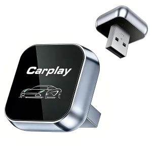 2026 Upgraded 2-in-1 Wireless CarPlay Adapter for iPhone & Android, Plug and Play, Fast Auto-Connect, Realtek 8730E Chip Stable & No Latency, Mini Wired to Wireless Adapter with USB-A/Type-C Port, CT106