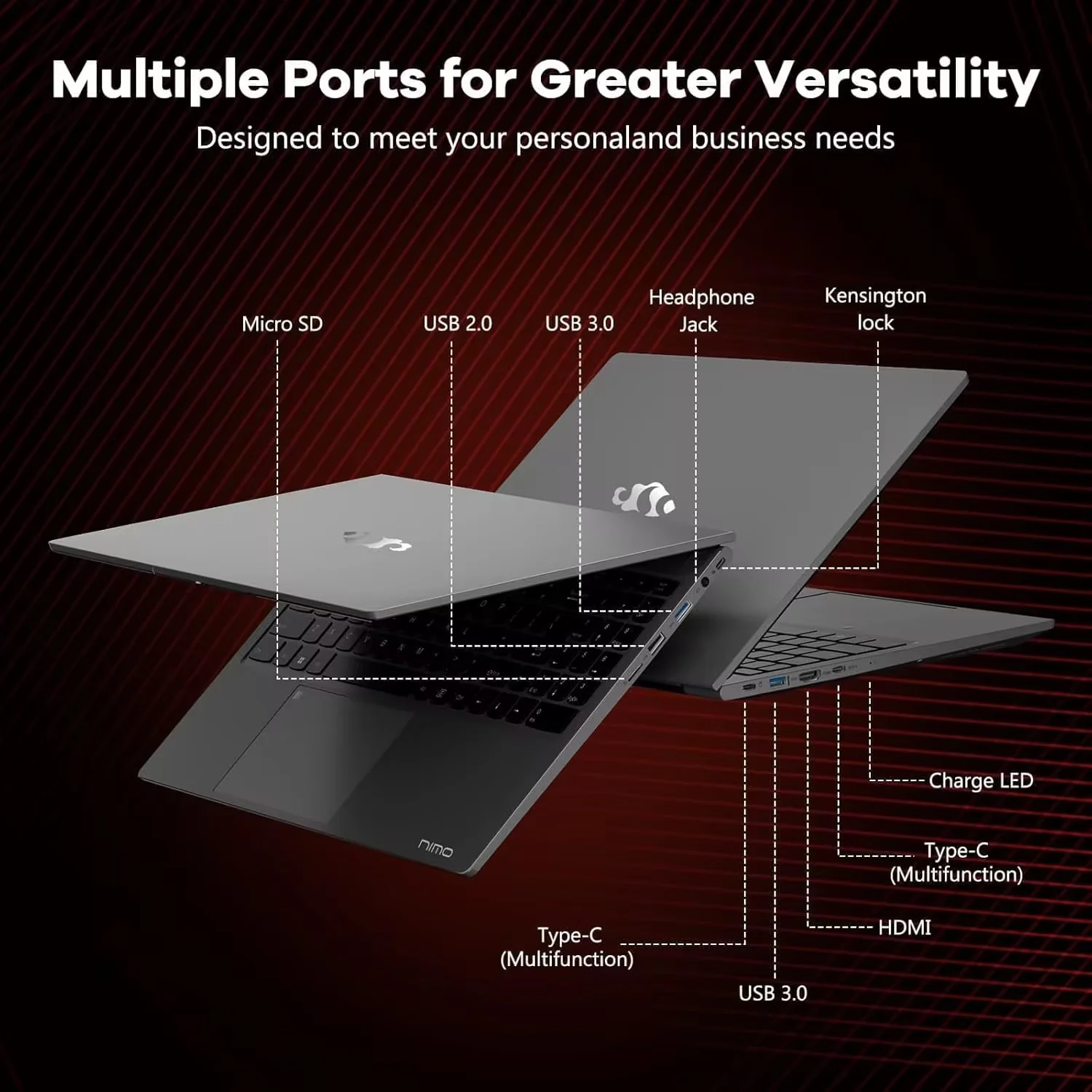 15.6" Business-gaming-Laptop 6-Cores AMD Ryzen 5 6600H 660M 6nm GPU 32GB DDR5 1TB SSD(up to 4.5GHz) Windows11 100W Type-C FHD IPS Laptop-Computer with Fingerprint Backlit Keyboard WiFi5 - Image 4