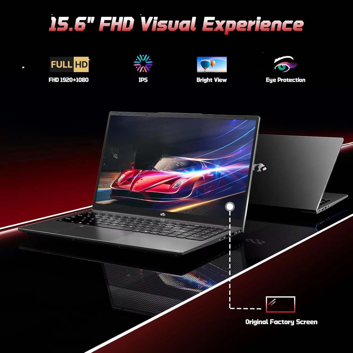 2026 Newest Laptop, 15.6" FHD IPS Student Laptop Computer 8GB RAM 256GB SSD 4 Cores 13th Gen Intel N150(Beat to i3-1115G4, Up to 3.6GHz) 65W GaN Type-C Fingerprint Backlit Keyboard Wi-Fi 6 Black - Image 2