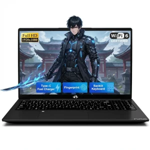 2026 Newest Laptop, 15.6" FHD IPS Student Laptop Computer 8GB RAM 256GB SSD 4 Cores 13th Gen Intel N150(Beat to i3-1115G4, Up to 3.6GHz) 65W GaN Type-C Fingerprint Backlit Keyboard Wi-Fi 6 Black