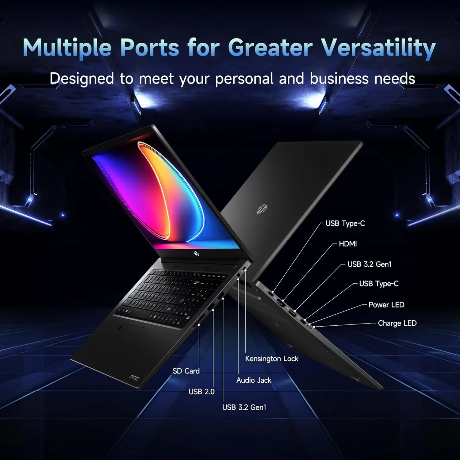 17.3" IPS FHD-Gaming-Laptop, AMD Ryzen 7 8745HS 32GB DDR5 RAM 1TB SSD (8C/16T, up to 4.9GHz) Radeon 780M Graphics Business Computer with 100W Type-C Backlit Keyboard, Fingerprint USB-C 4.0 - Image 4