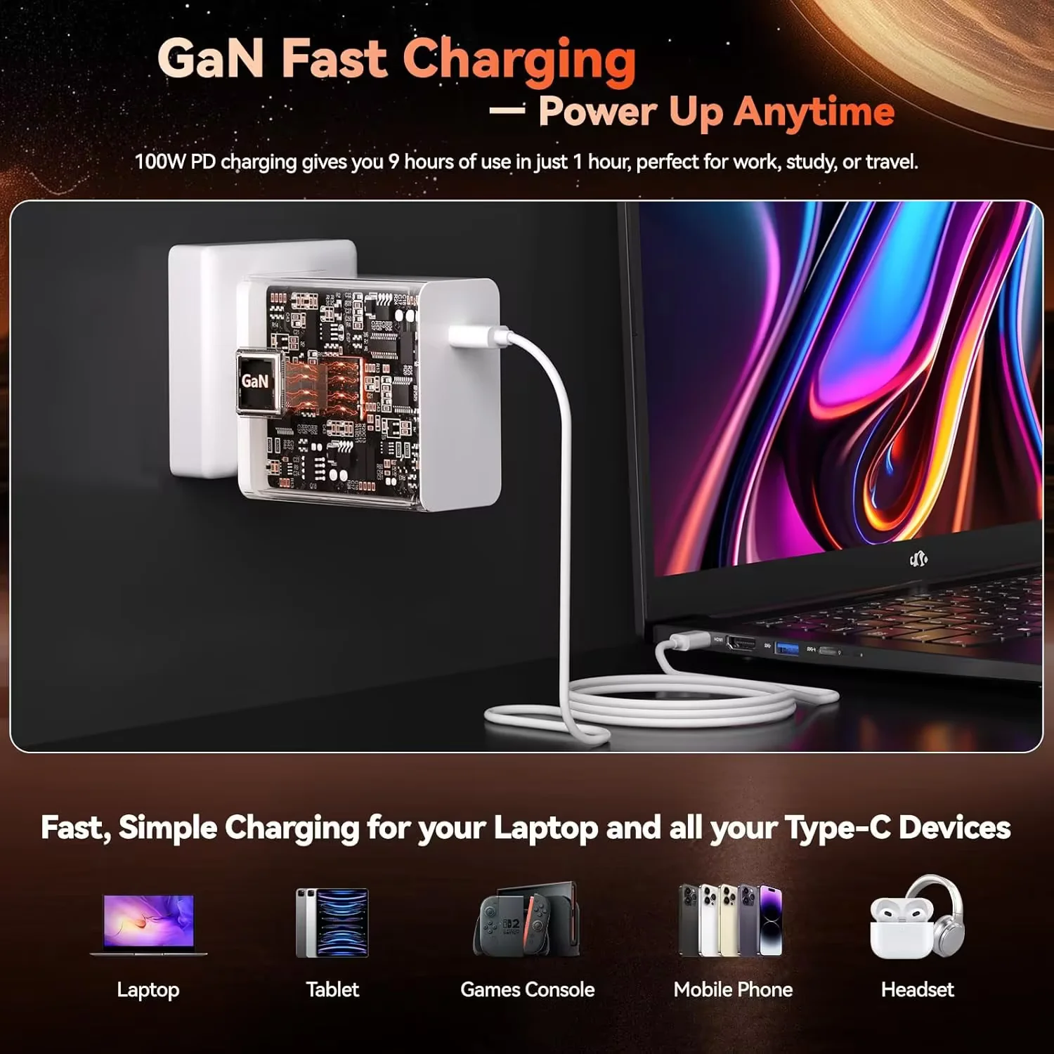 17.3" New Business Laptop, AMD Ryzen 7 7735HS (8C/16T), 16GB RAM 512GB NVMe SSD, Radeon 680M for Light Gaming, PD 100W Type-C WiFi-6E BT5.2 Fingerprint Unlock Backlit Keyboard for Working & Student - Image 5