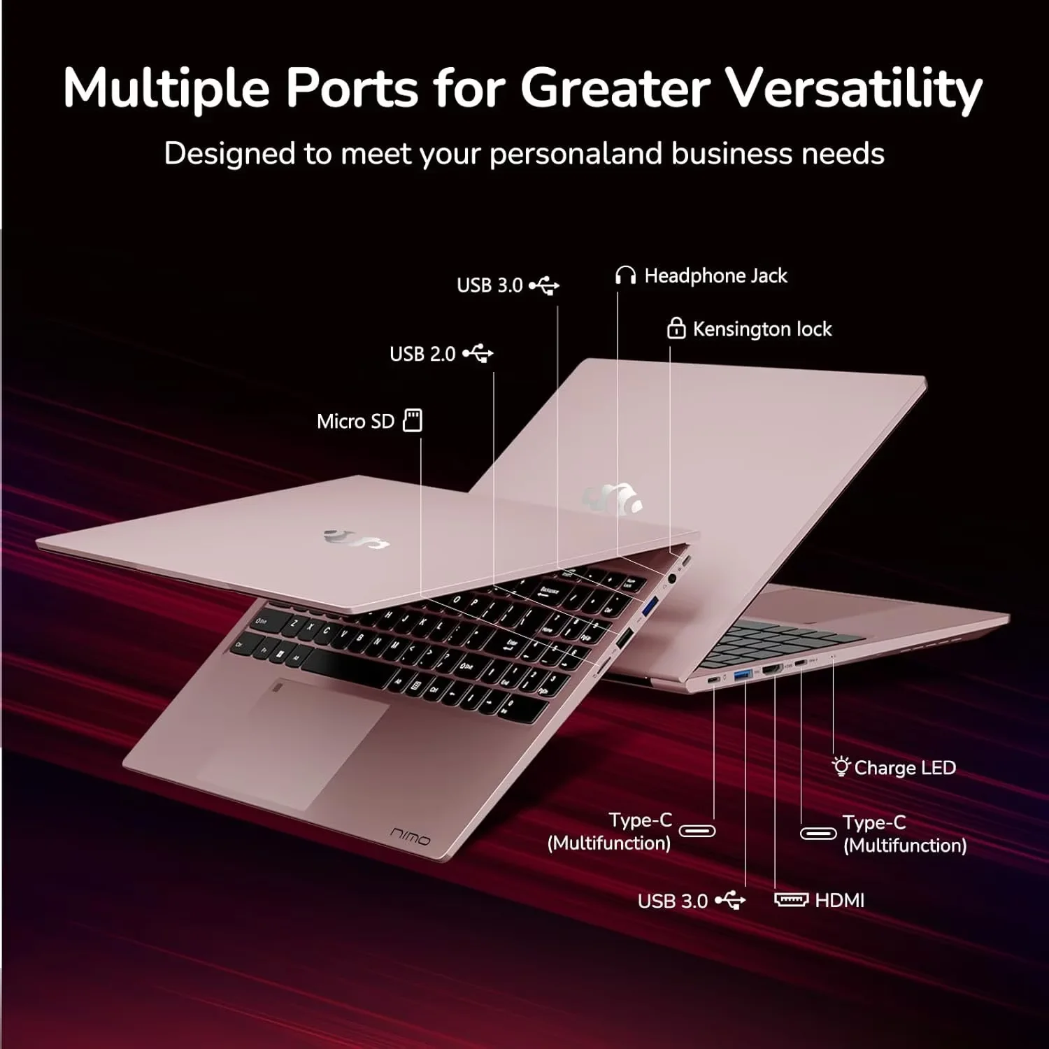 15.6" IPS FHD Gaming Laptop 8 Cores AMD Ryzen 7 6800H(Beat Intel i7-12700H, Up to 4.7GHz) 16GB DDR5 RAM 512GB SSD AMD Radeon 680M GPU-Computer 100W Type-C Backlit Keyboard Fingerprint RoseGold - Image 7