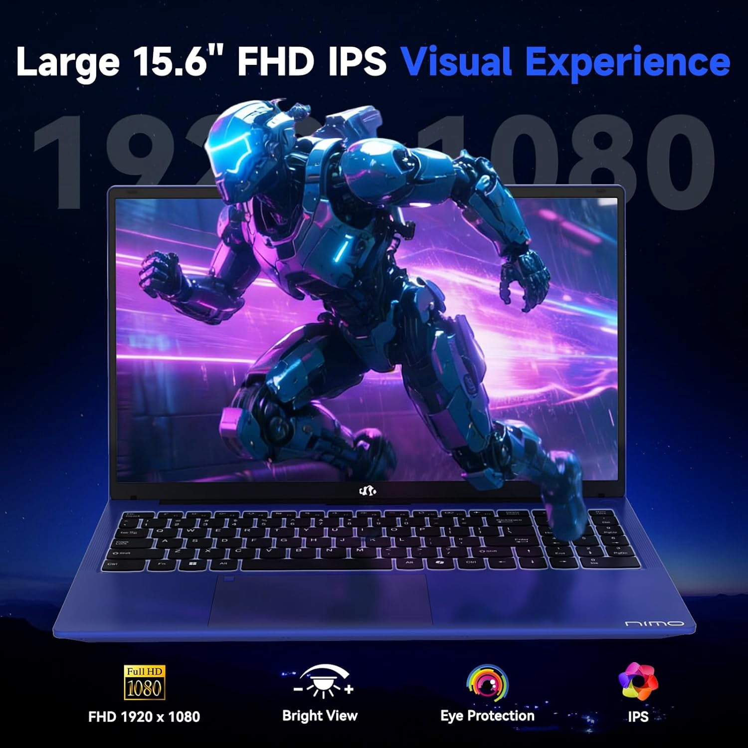 15.6" FHD Gaming Laptop AMD Ryzen 7 7735HS 16GB DDR5 RAM 512GB SSD (Beat i7-12650H, Up to 4.75GHz) with Radeon 680M 100W Type-C Backlit Keyboard Fingerprint - Image 6