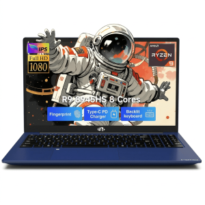 17.3" FHD Gaming Laptop - AMD Ryzen 9 8945HS (Beat i9-13900H, Up to 5.2GHz) 16GB RAM 512GB SSD with Radeon 780M Graphics 100W PD Type-C AI-Enhanced Backlit Keyboard Fingerprint VR Ready