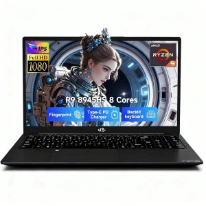 17.3" FHD Gaming Laptop AMD Ryzen 9 8945HS 32GB DDR5 RAM 1TB SSD (Beat i9-13900H, Up to 5.2GHz) with Radeon 780M AI-Enhanced Copilot VR Ready 100W PD Type-C Backlit Keyboard Fingerprint