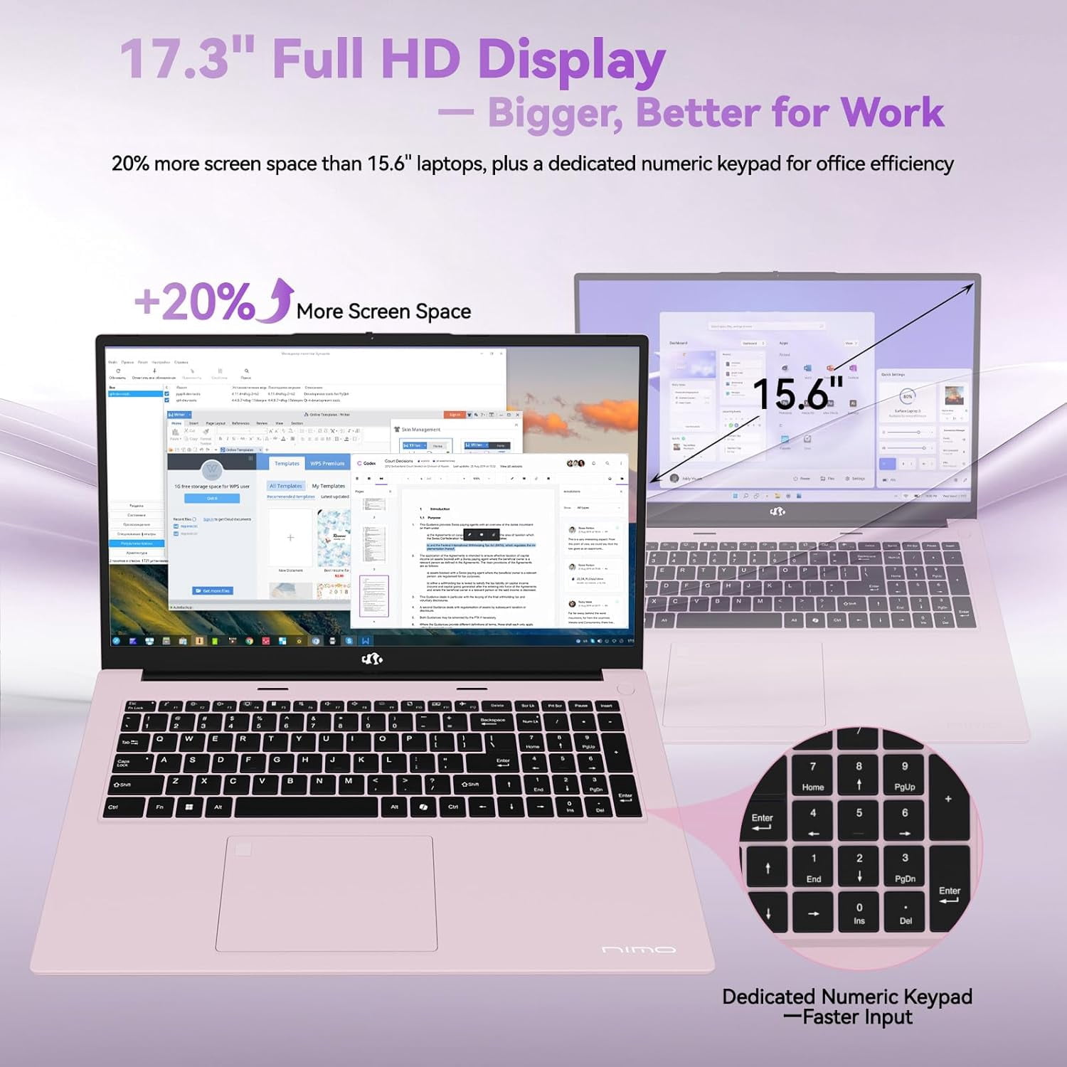 17.3" FHD Gaming Laptop AMD Ryzen 7 7735HS 64GB DDR5 RAM 1TB SSD (Beats i7-12650H, 8 Cores 16 Threads) with Radeon 680M Graphics 100W Type-C Wi-Fi 6E Backlit Keyboard Fingerprint - Image 6