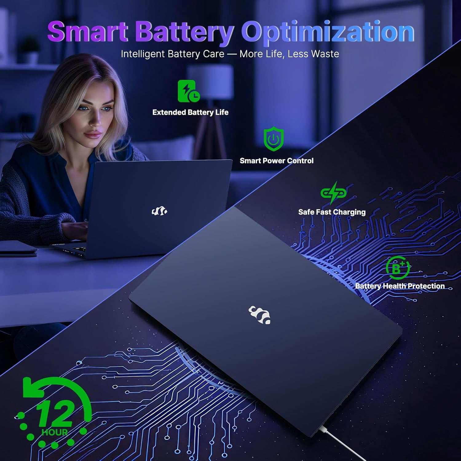 17.3" FHD Gaming Laptop - AMD Ryzen 9 8945HS 32GB DDR5 RAM 1TB SSD (Beat i9-13900H, Up to 5.2GHz) with Radeon 780M AI-Enhanced 100W PD Type-C VR Ready Backlit Keyboard Fingerprint - Image 3