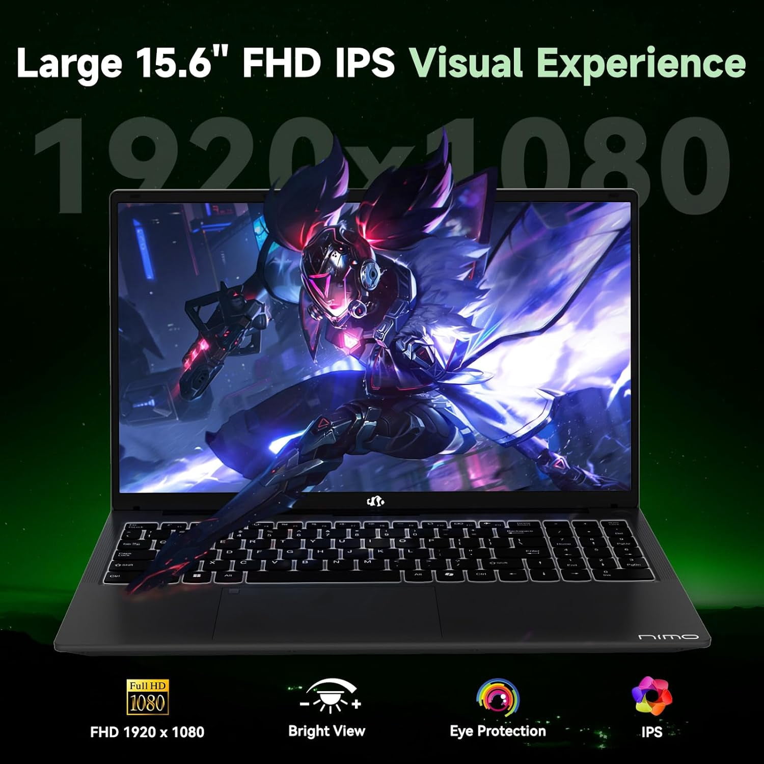 15.6" FHD IPS Gaming Laptop AMD Ryzen 7 7735HS 16GB DDR5 RAM 256GB SSD (Up to 4.75GHz, Beat i7-12650H) with AMD Radeon 680M Graphics 180° Viewing Angle HDMI Portable for Business College - Image 6