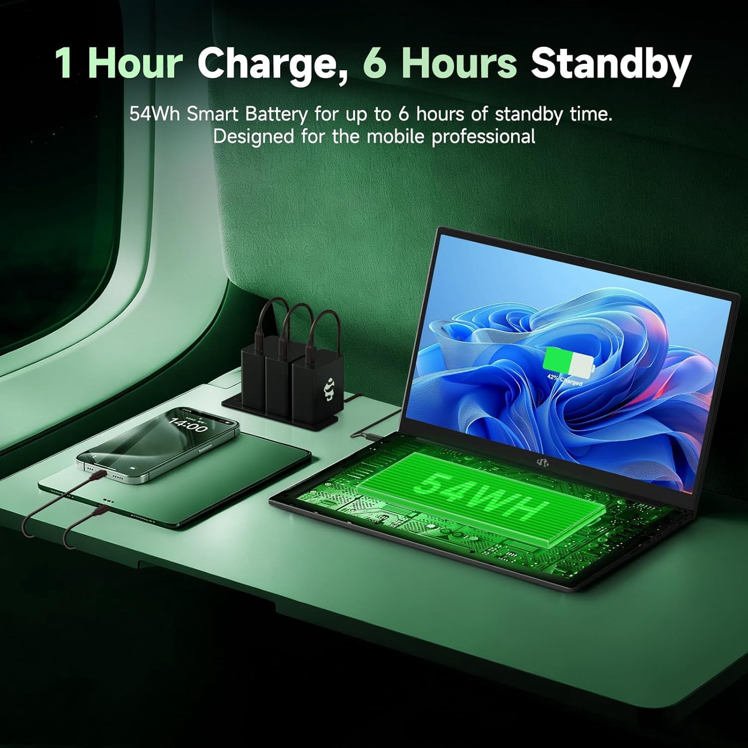 15.6" FHD IPS Gaming Laptop AMD Ryzen 7 7735HS 16GB DDR5 RAM 256GB SSD (Up to 4.75GHz, Beat i7-12650H) with AMD Radeon 680M Graphics 180° Viewing Angle HDMI Portable for Business College - Image 4