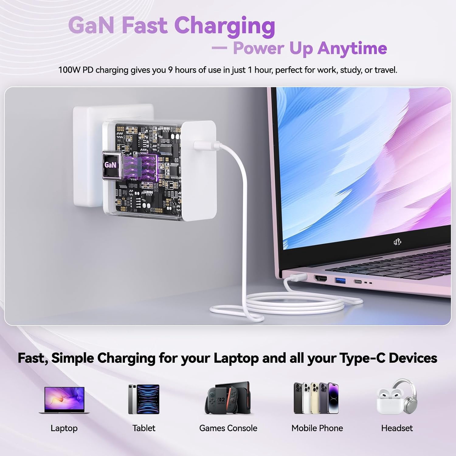 17.3" FHD Gaming Laptop AMD Ryzen 7 7735HS 32GB DDR5 RAM 1TB SSD (Beats i7-12650H, 8 Cores 16 Threads) with Radeon 680M Graphics 100W Type-C Wi-Fi 6E Backlit Keyboard Fingerprint 58Wh Battery - Image 5