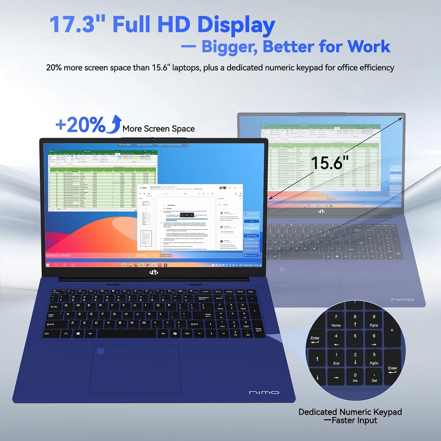 17.3" FHD Gaming Laptop AMD R7 7735HS 64GB DDR5 RAM 1TB SSD (8-Core, Beats i7-12650H) with Radeon 680M 100W Type-C Wi-Fi 6E Backlit Keyboard Fingerprint - Image 6