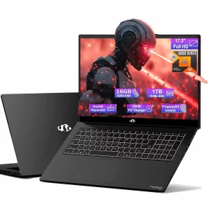 17.3 Gaming-Laptop Ryzen 9 8945HS (Beat i9-13900H, Up to 5.2GHz) 16GB RAM, 1TB SSD, Radeon 780M, PD 100W Type-C AI-Enhanced for Copilot VR Ready, Backlit Keyboard, Fingerprint, 75W Battery