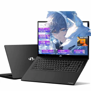 17.3 Gaming Laptop 32GB RAM, 1TB SSD, Ryzen 9 8945HS (Beat i9-13900H, Up to 5.2GHz) Radeon 780M, PD 100W Type-C AI-Enhanced for Copilot VR Ready, 75W Battery