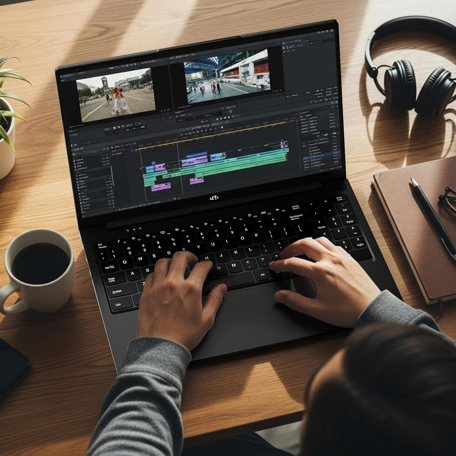 15.6" IPS FHD Gaming Laptop 16GB DDR5 RAM 512GB SSD AMD Ryzen 7 8745HS (8 Cores Up to 4.9GHz) with Radeon 780M Graphics 100W Type-C Backlit Keyboard Fingerprint Black - Image 4