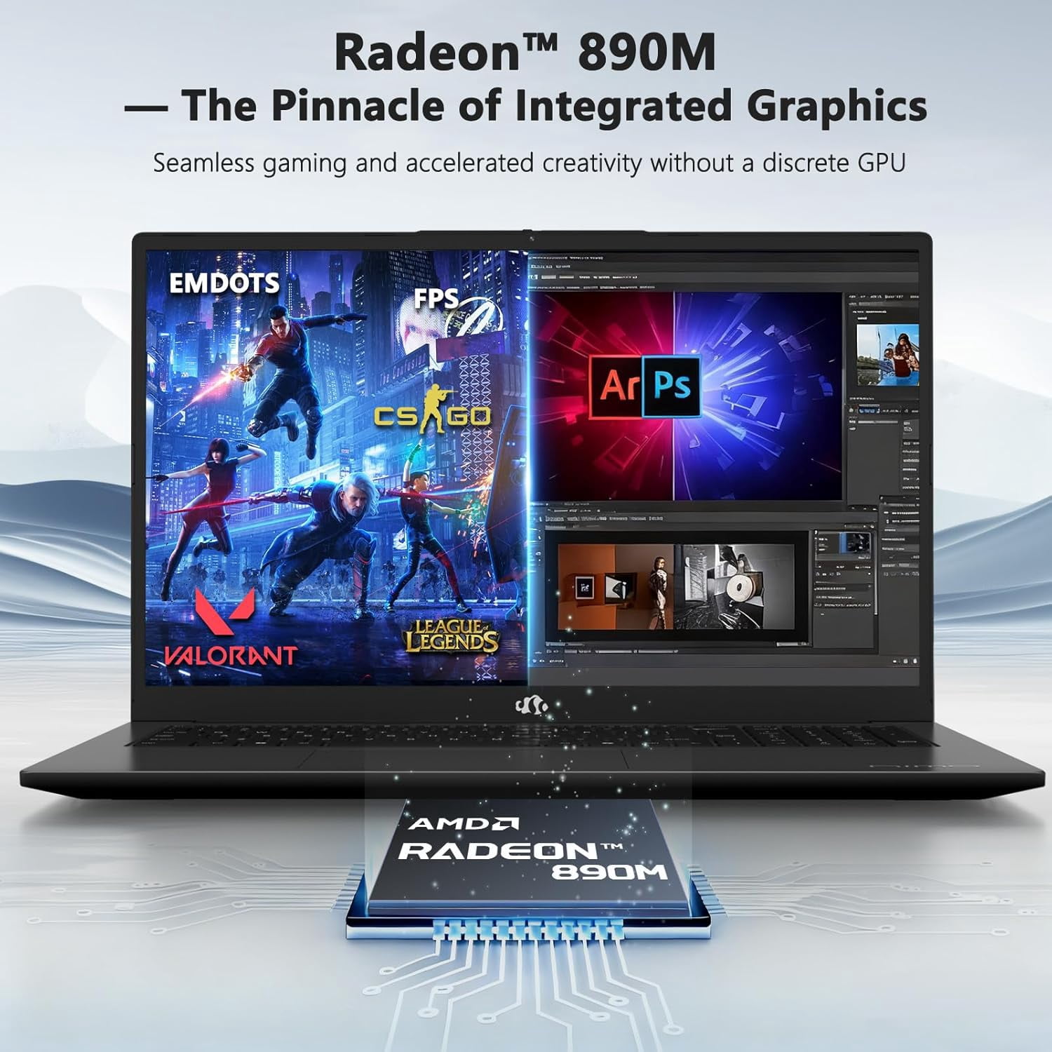 17.3" FHD 144Hz Professional AI Laptop - AMD Ryzen AI 370 64GB RAM 4TB SSD (50 TOPS NPU) with Radeon 890M Graphics USB4 eGPU Support 100W PD Local AI Workstation - Image 4