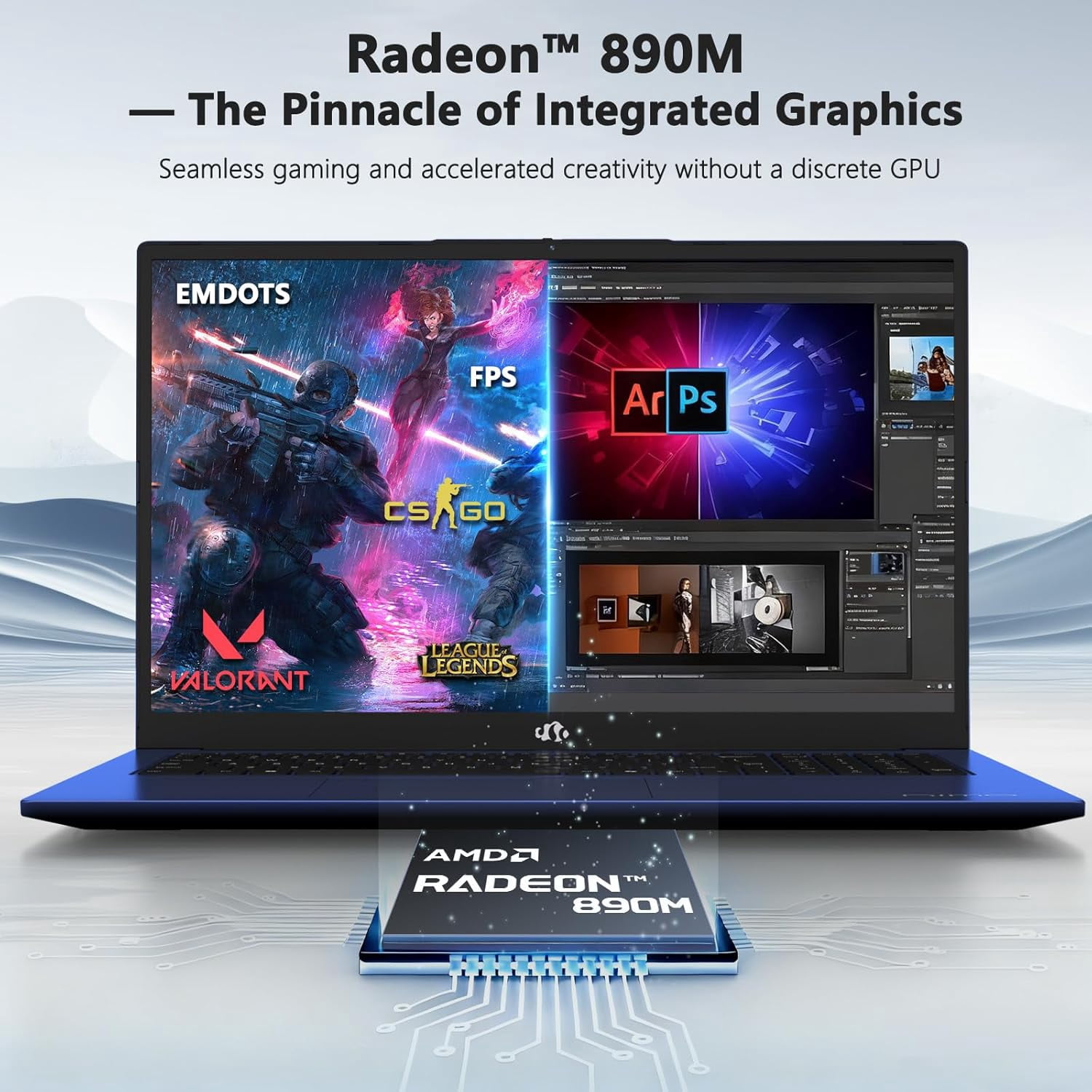17.3" FHD 144Hz Professional AI Laptop - AMD Ryzen AI 370 (50 TOPS NPU) 32GB RAM 1TB SSD with AMD Radeon 890M Graphics, USB 4.0 eGPU Support, 100W PD Charging, Local AI Workstation for Programmers - Image 4
