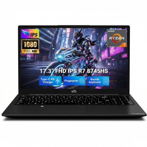 17.3" IPS FHD Gaming Laptop AMD Ryzen 7 8745HS 64GB DDR5 RAM 1TB SSD (8C/16T Up to 4.9GHz) with Radeon 780M Graphics 100W USB-C 4.0 Backlit Keyboard Fingerprint