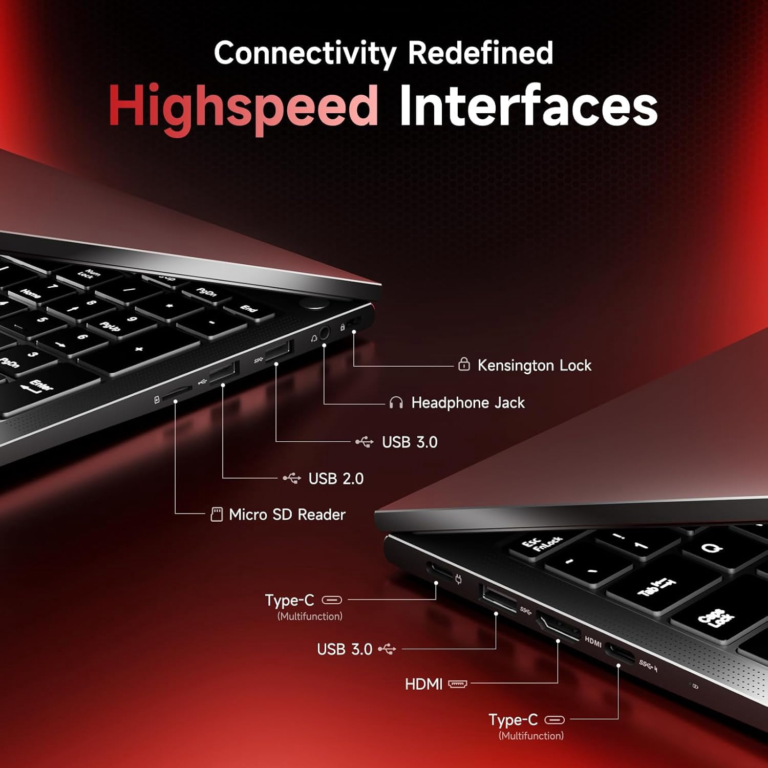 17.3" IPS FHD Gaming Laptop 32GB DDR5 RAM 1TB SSD AMD Ryzen 5 6600H (Beat i7-1165G7 Up to 4.5GHz) Radeon 660M GPU-Computer with 100W Type-C Backlit Keyboard Fingerprint Gray - Image 5