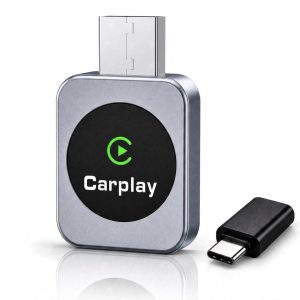 Wireless CarPlay Android Auto 2-in-1 Dongle, USB-C & USB-A Dual Port Design, Instant No-Lag Connection, Plug Play Wireless Upgrade for iPhone & Android, Compatible with 1000+ Vehicles