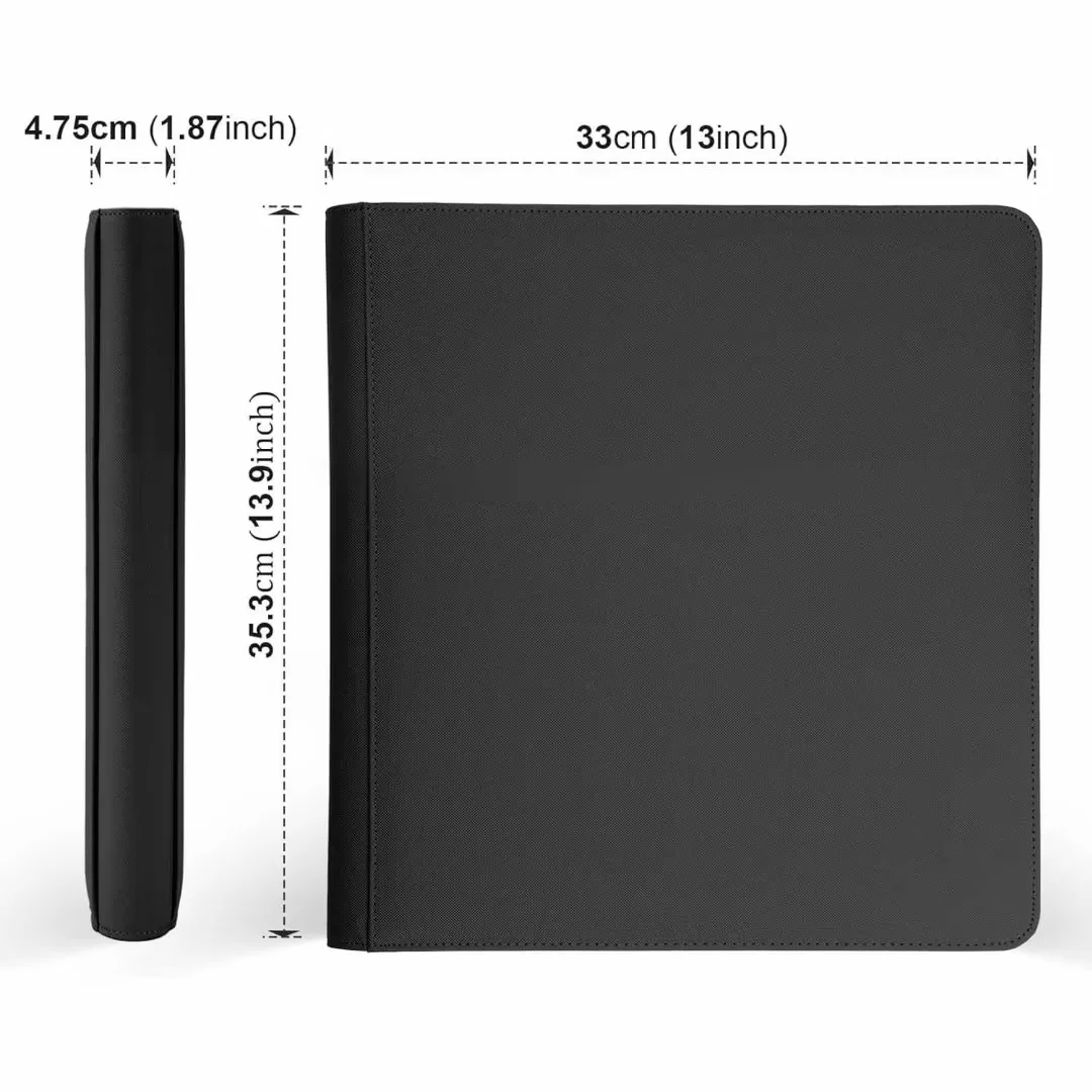 720 Pockets Trading Card Binder, 12-Pocket Card Ablum Compatible with lorcana,MTG,Sports Cards & Other Standard Size Trading Card(BLACK)
