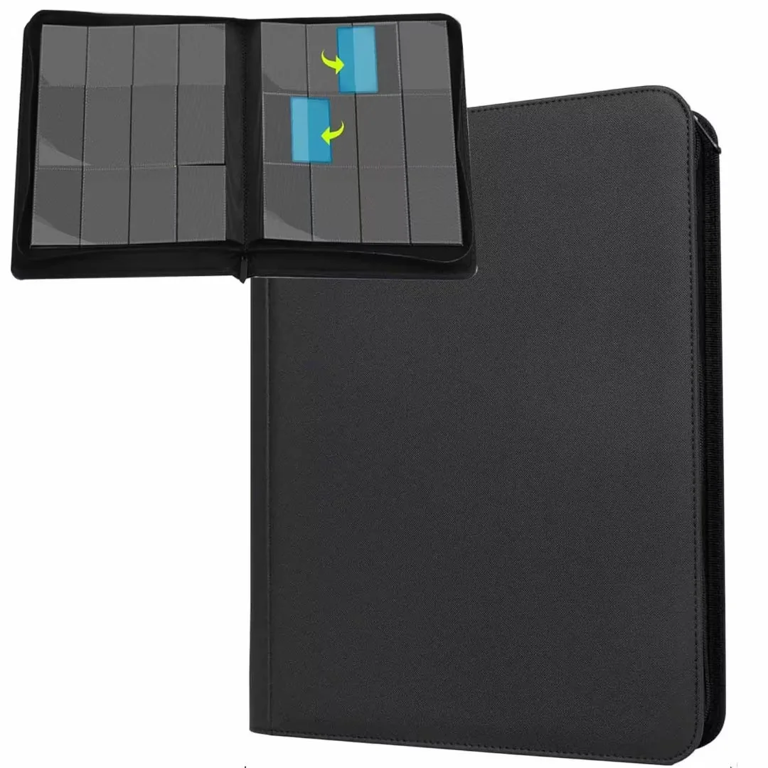 720 Pockets Trading Card Binder, 12-Pocket Card Ablum Compatible with lorcana,MTG,Sports Cards & Other Standard Size Trading Card(BLACK)