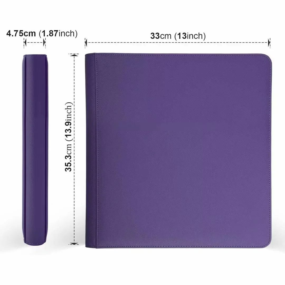 720 Pockets Trading Card Binder, 12-Pocket Card Ablum Compatible with lorcana,MTG,Sports Cards & Other Standard Size Trading Card(Purple)