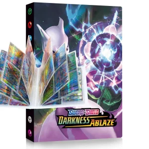 Collector card binder, Trading Card Holder Card Album Binder, 4-Pocket with 30-Pages 240-Trading Cards Capacity, Present for Children-TAY4