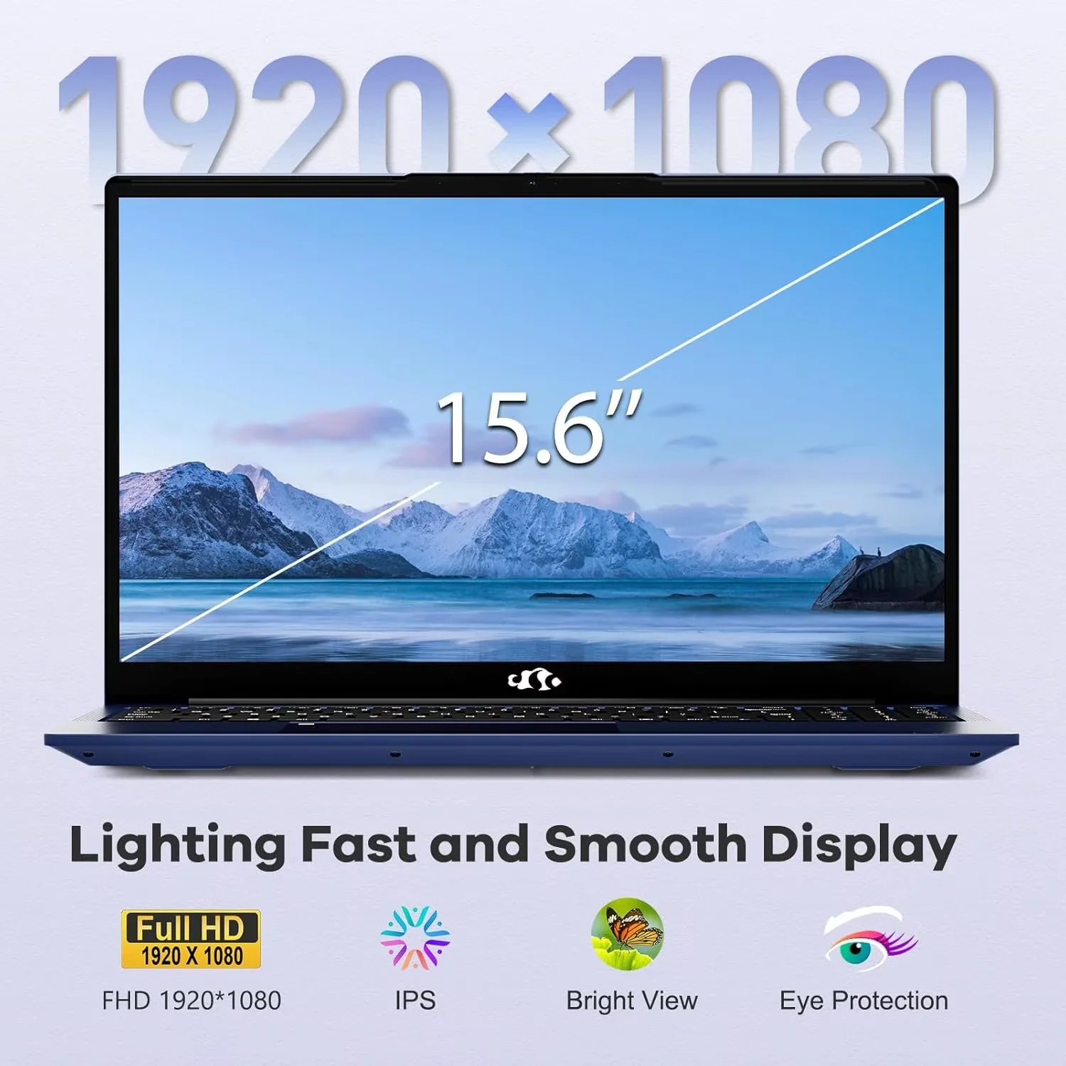 15.6" IPS FHD Gaming Laptop, AMD Ryzen 5 6600H 6 Cores 32GB DDR5 RAM 1TB SSD (Beat i7-1165G7, Up to 4.5GHz) Radeon 660M GPU-Computer with 100W Type-C Backlit Keyboard Fingerprint Win 11 Blue