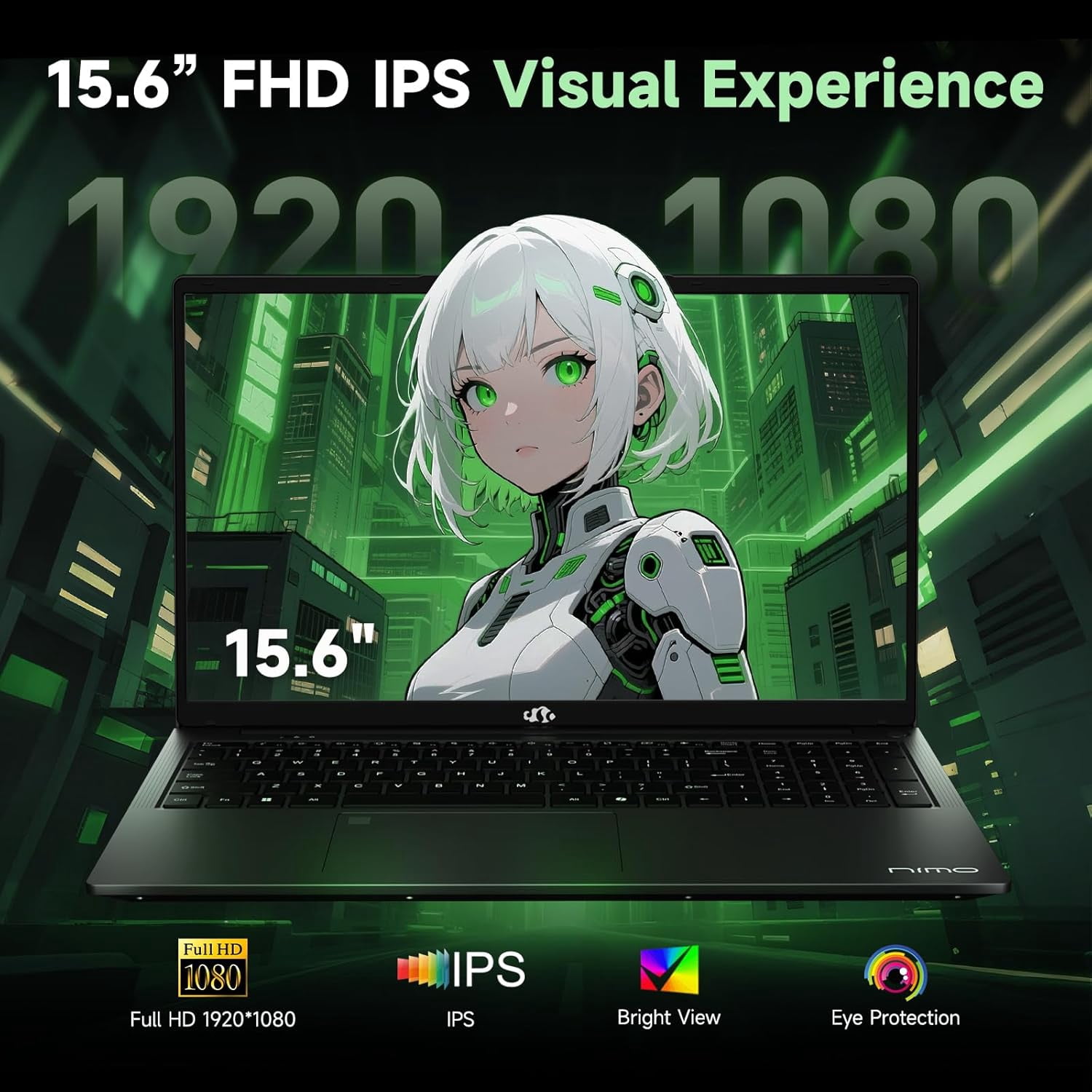 2026 NEW 15.6" Gaming Laptop, AMD Ryzen 7 7735HS (Boost 4.75GHz), 16GB DDR5 RAM, 1TB SSD, AMD Radeon 680M, 1080P FHD Display, Backlit Keyboard, 100W PD Fast Charge, 2X Full-Function USB-C, Black