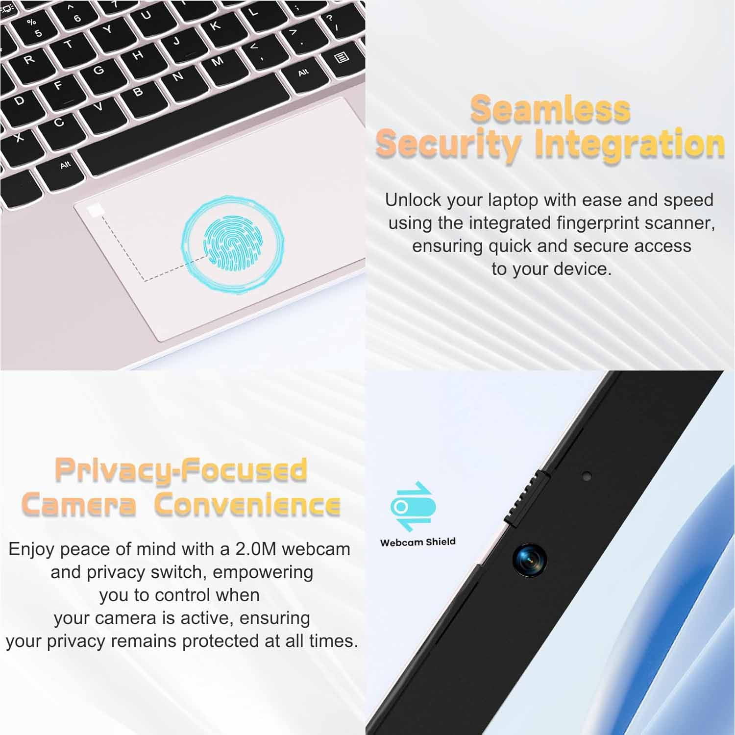 15.6 High-Performance Laptop, HD Graphics Card, Intel Pentium Quad-Core N100, 16GB RAM 1TB SSD, Type-C 65W Adapter, Backlit Keyboard, Fingerprint, Win 11