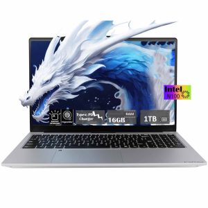 15.6 High-Performance Laptop, HD Graphics Card, Intel Pentium Quad-Core N100, 16GB RAM, 1TB SSD, Type-C 65W Adapter, Backlit Keyboard, Fingerprint, Win 11